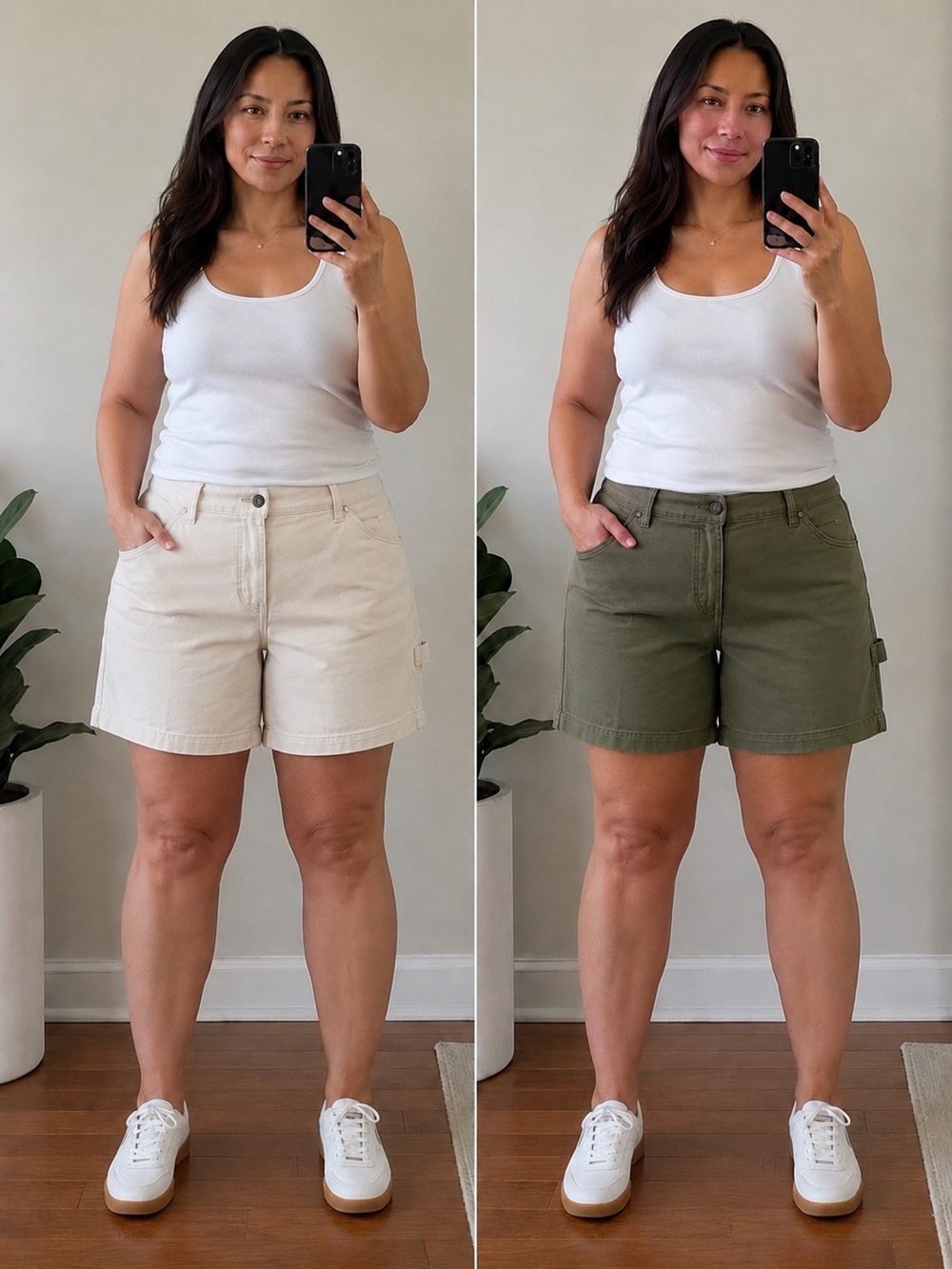 Wonderly shorts carpenter style  women’s size 14 two pair